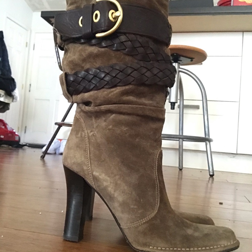 Slouchy coach boots sz 8.5